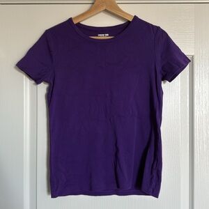 Lands’ End Shaped Fit Women Small 6-8 Purple Shirt